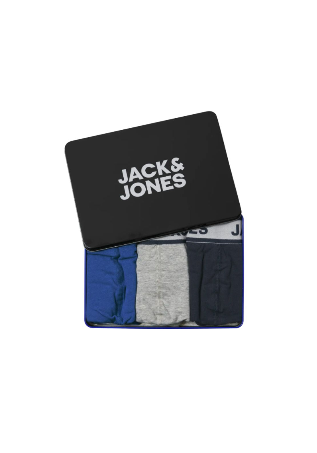 Jack &amp; Jones Steven Solid Trunks 3 Pack - Grey 2 Shaws Department Stores