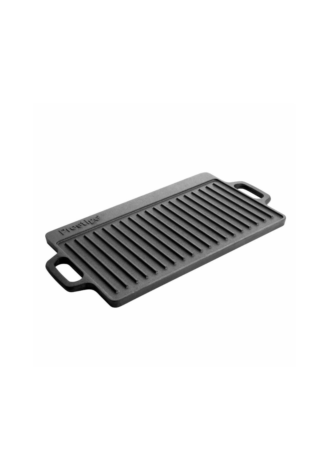 Cast Iron Double Griddle 45cm x 22.5cm - Black