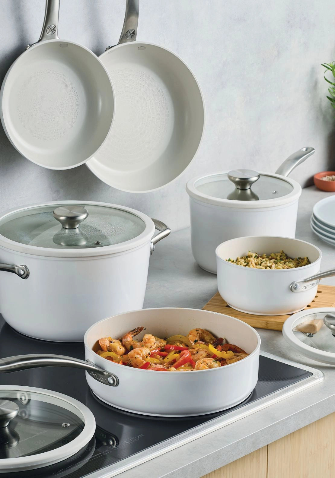 Halo With Laserdefense Cookware Set 10 Piece - White