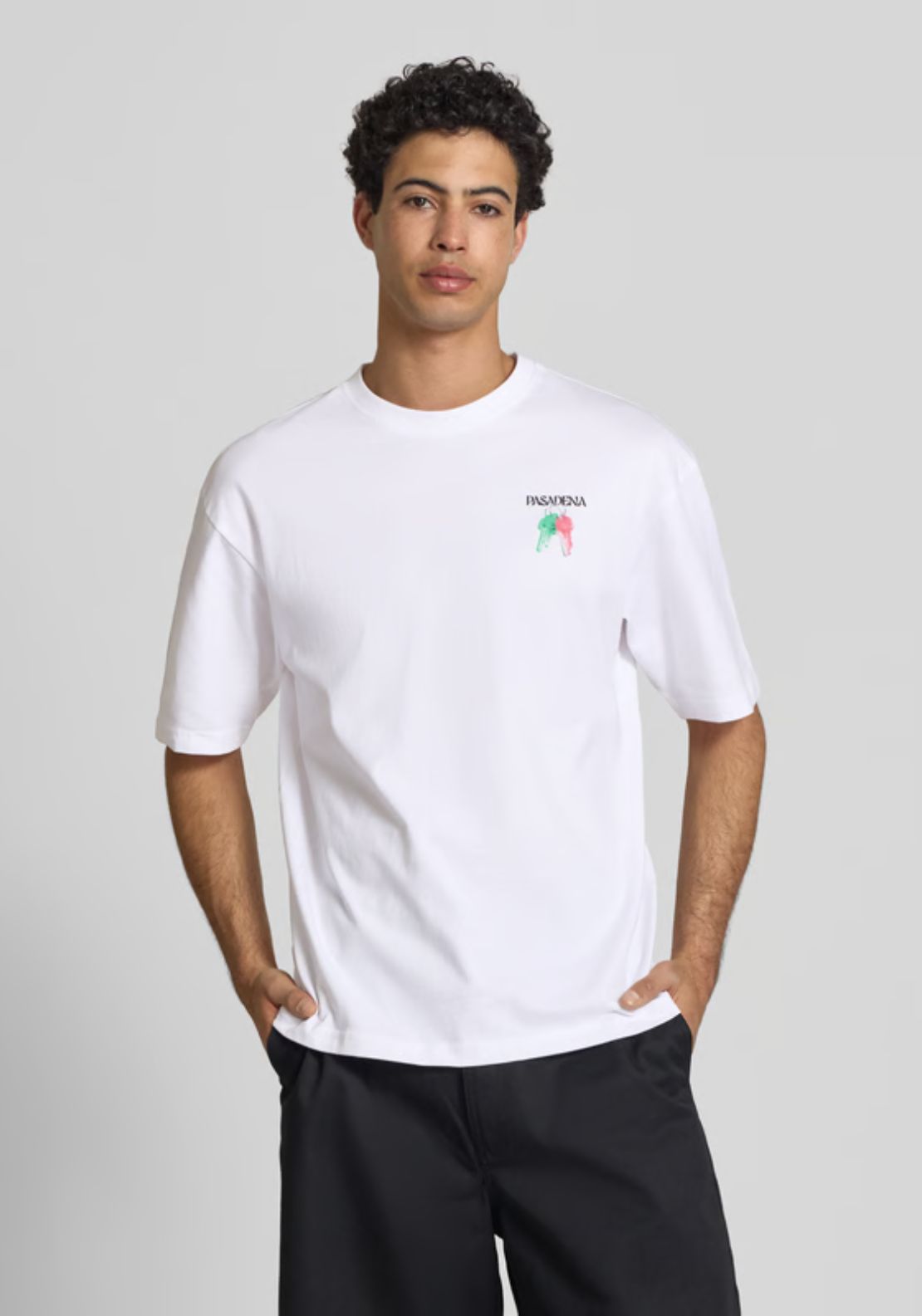 Only &amp; Sons Fred Boxy Tee - White 1 Shaws Department Stores