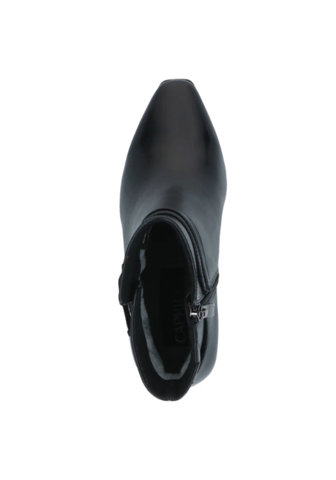 Block Heel Double Strap Boot - Black