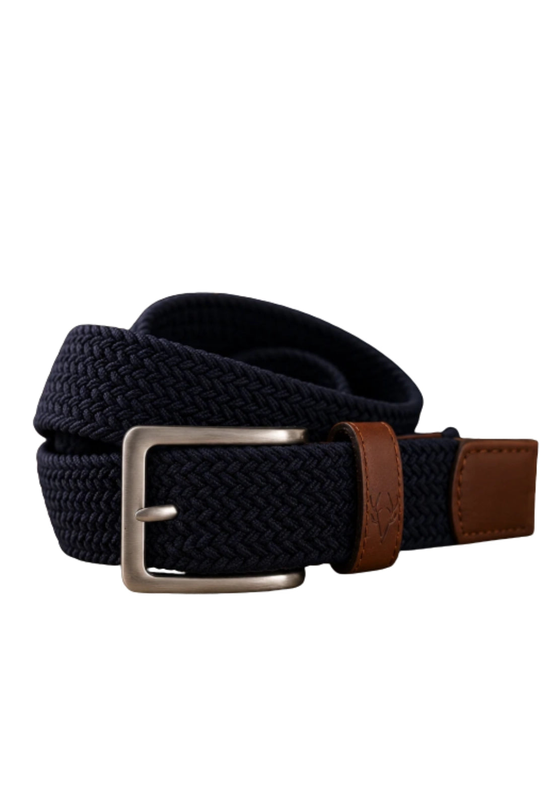 Braided Belt - Solid Navy