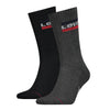 Levis Regular Cut Sportswear Logo Socks - Grey/Black
