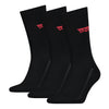 Levis 168sf Regular Cut 3 Pack Socks - Black