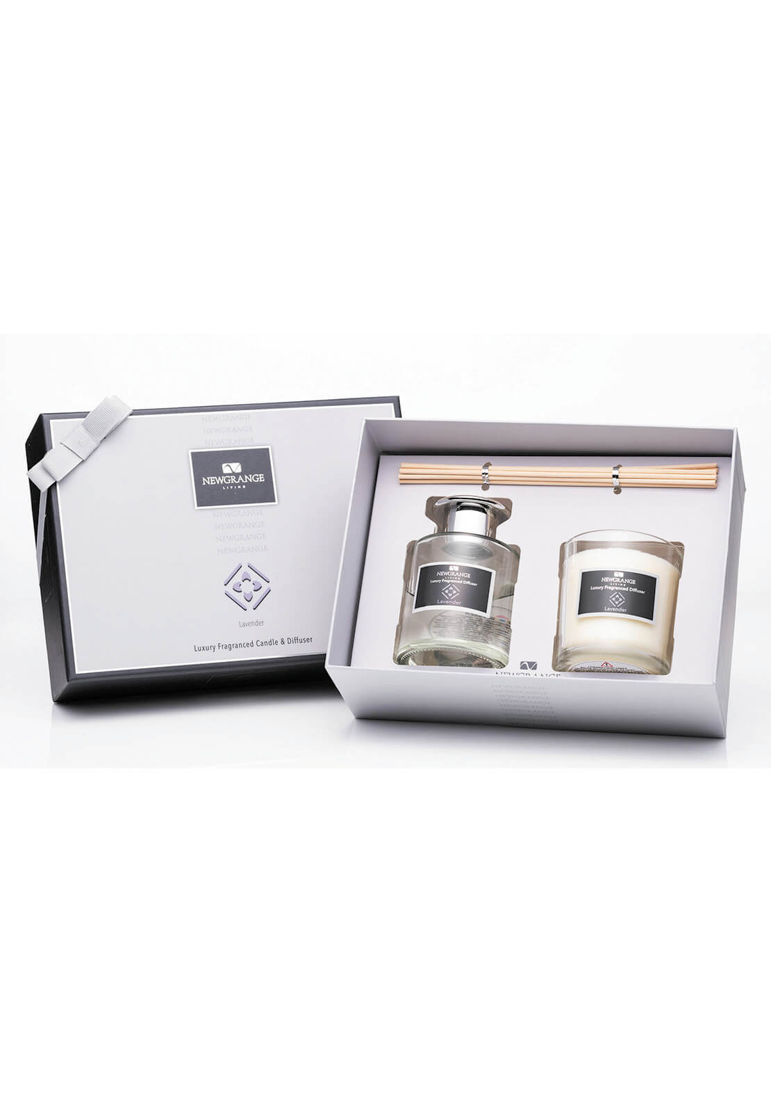 Newgrange Living Lavender Luxury Candle &amp; Diffuser Set - Lavender 1 Shaws Department Stores