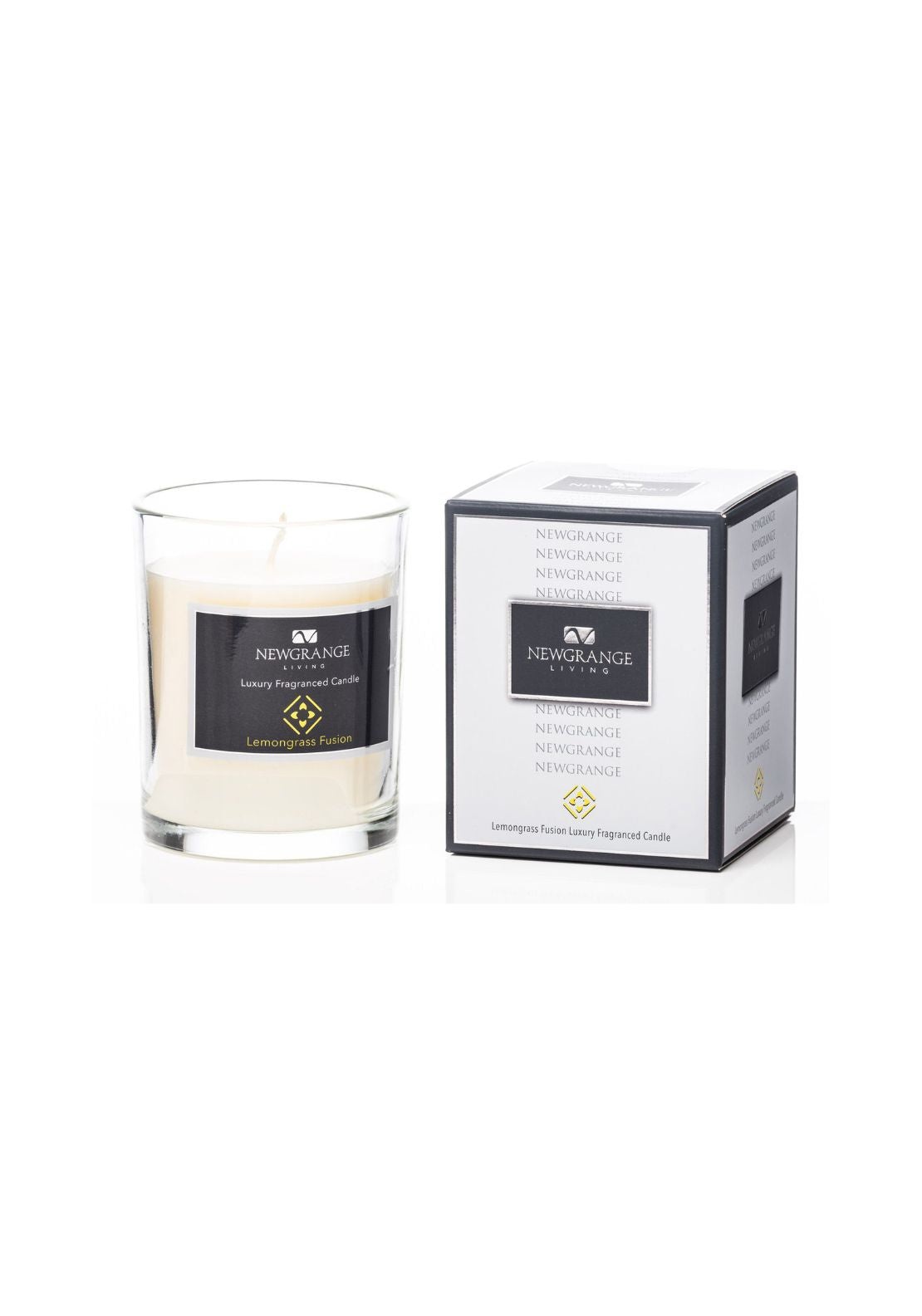 Newgrange Living Lemongrass Fusion Candle - White 1 Shaws Department Stores