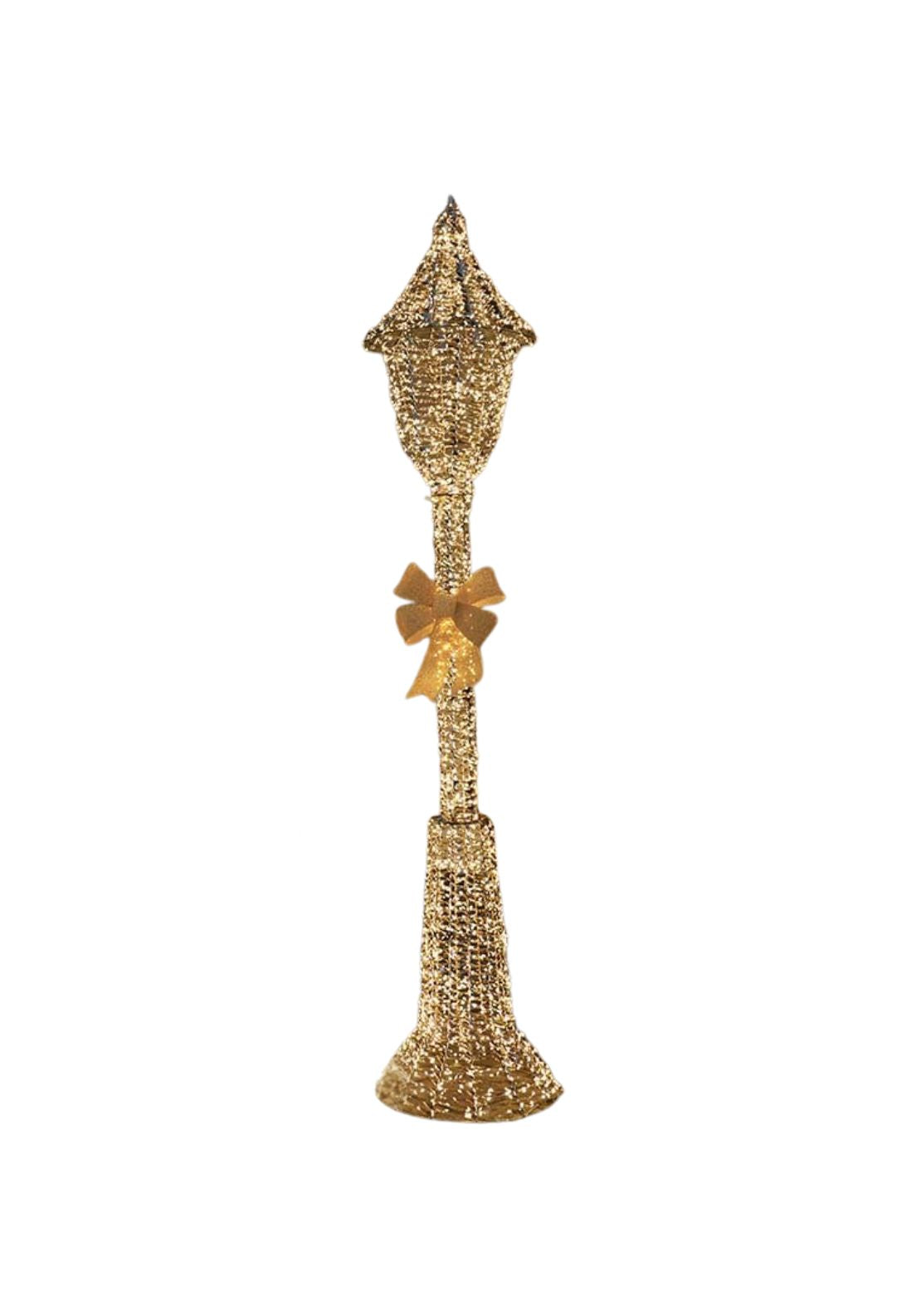 The Home Christmas LED Twist Lamp Post - Gold 1 Shaws Department Stores