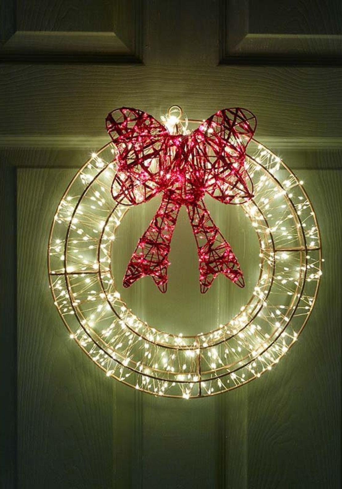 The Home Christmas LED Galaxy Wreath - White 2 Shaws Department Stores