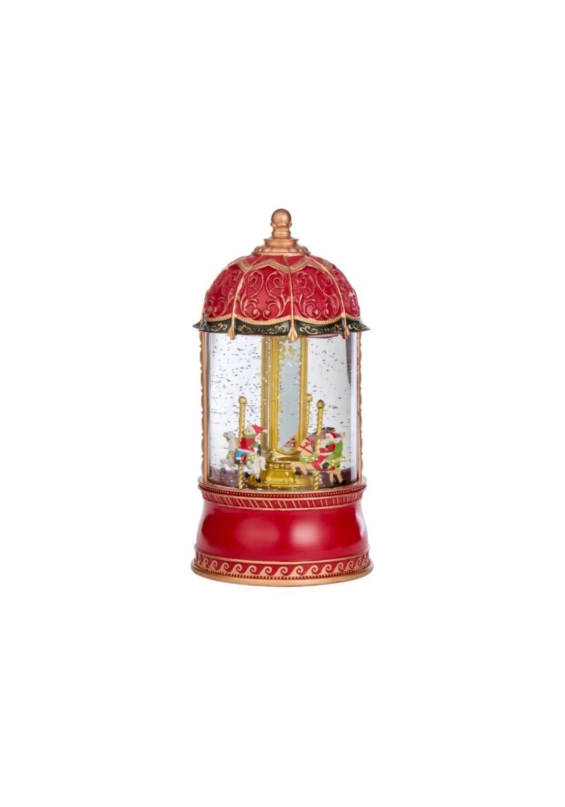 The Home Christmas Carouswirl Lantern - Red 1 Shaws Department Stores