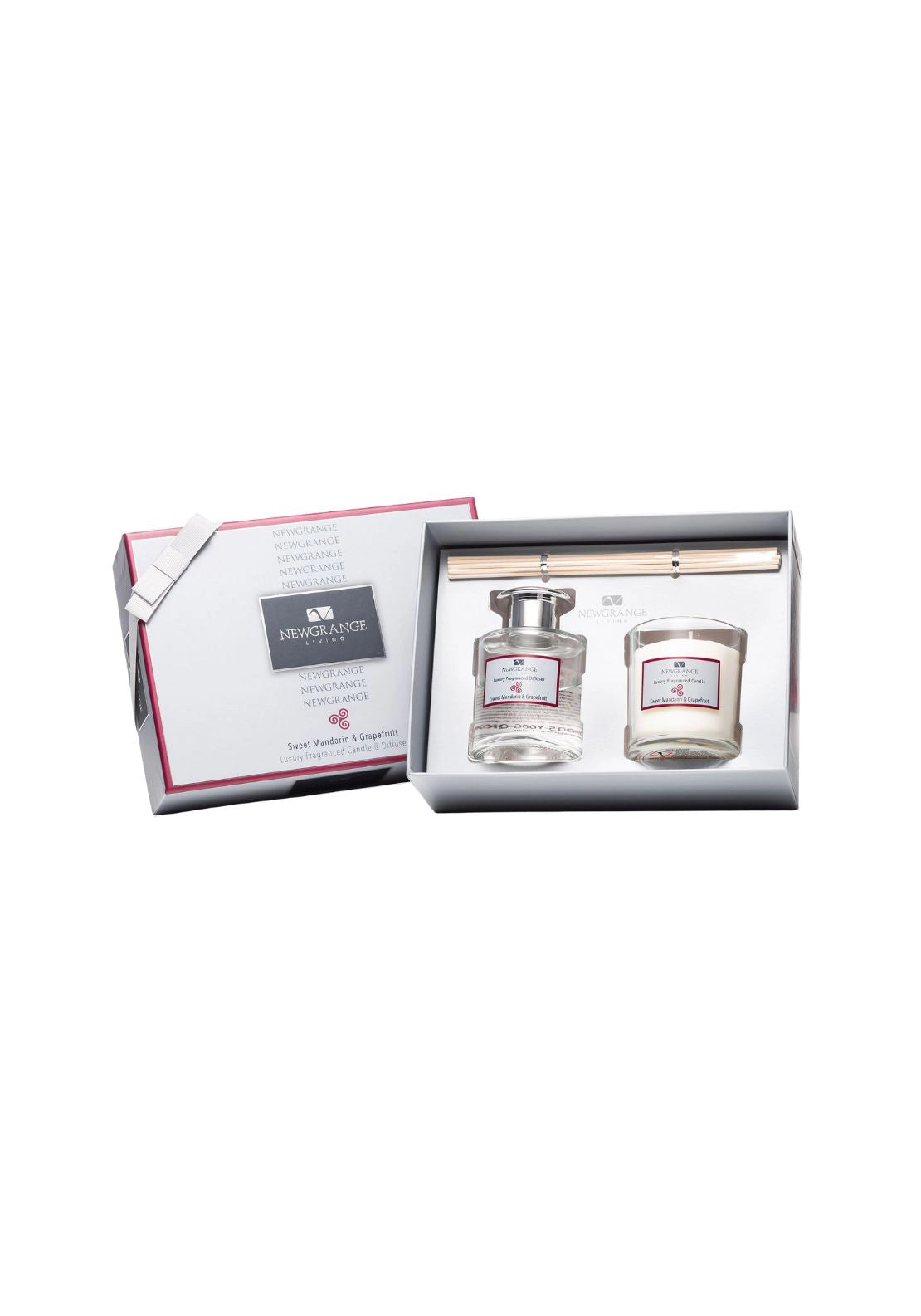 Sweet Mandarin &amp; Grapefruit Luxury Candle &amp; Diffuser Set - Mandarin/grapefuit