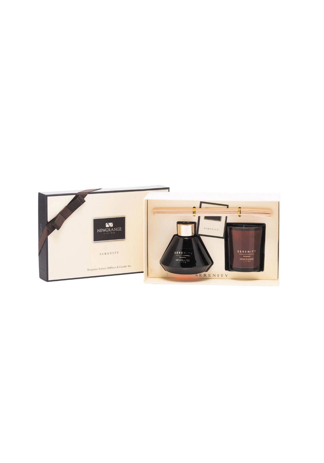Serenity Bergamot Luxury Candle &amp; Diffuser Set - Bergamont