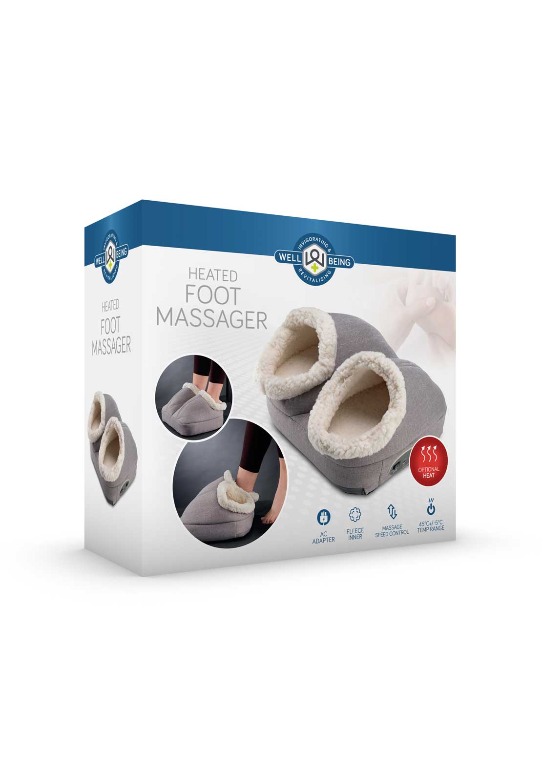 Wellbeing Heated Foot Massager - Grey 5 Shaws Department Stores