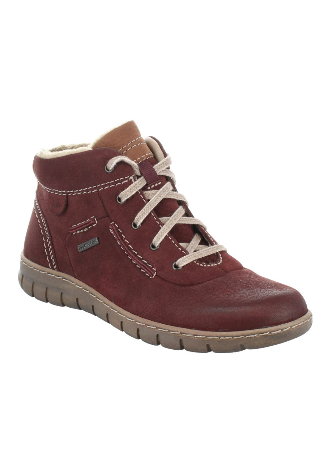 Josef Seibel Steffi 53 Laceup Boot - Bordo 1 Shaws Department Stores