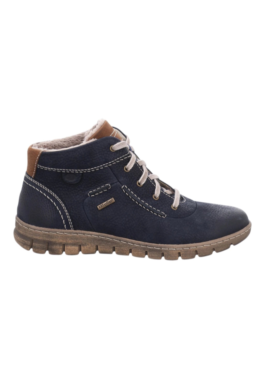 Waterproofproof Soft Nubuck Lace Up Shoe - Ocean