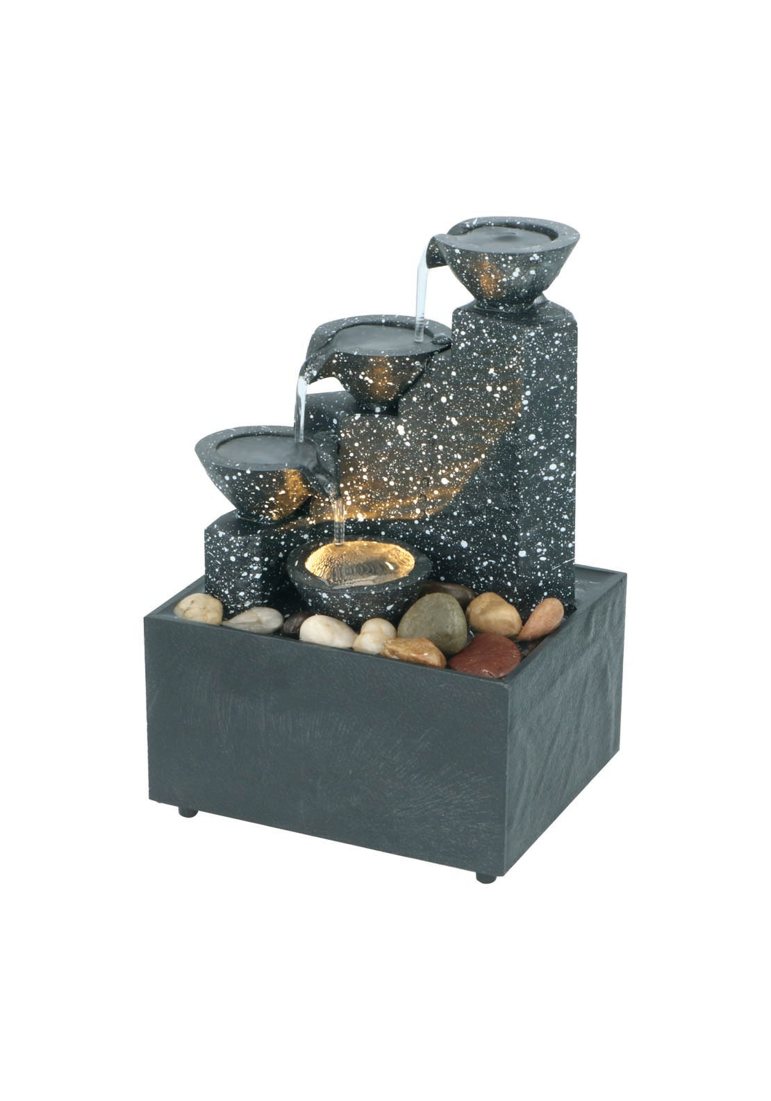 3 Tier Water Fountain - Grey