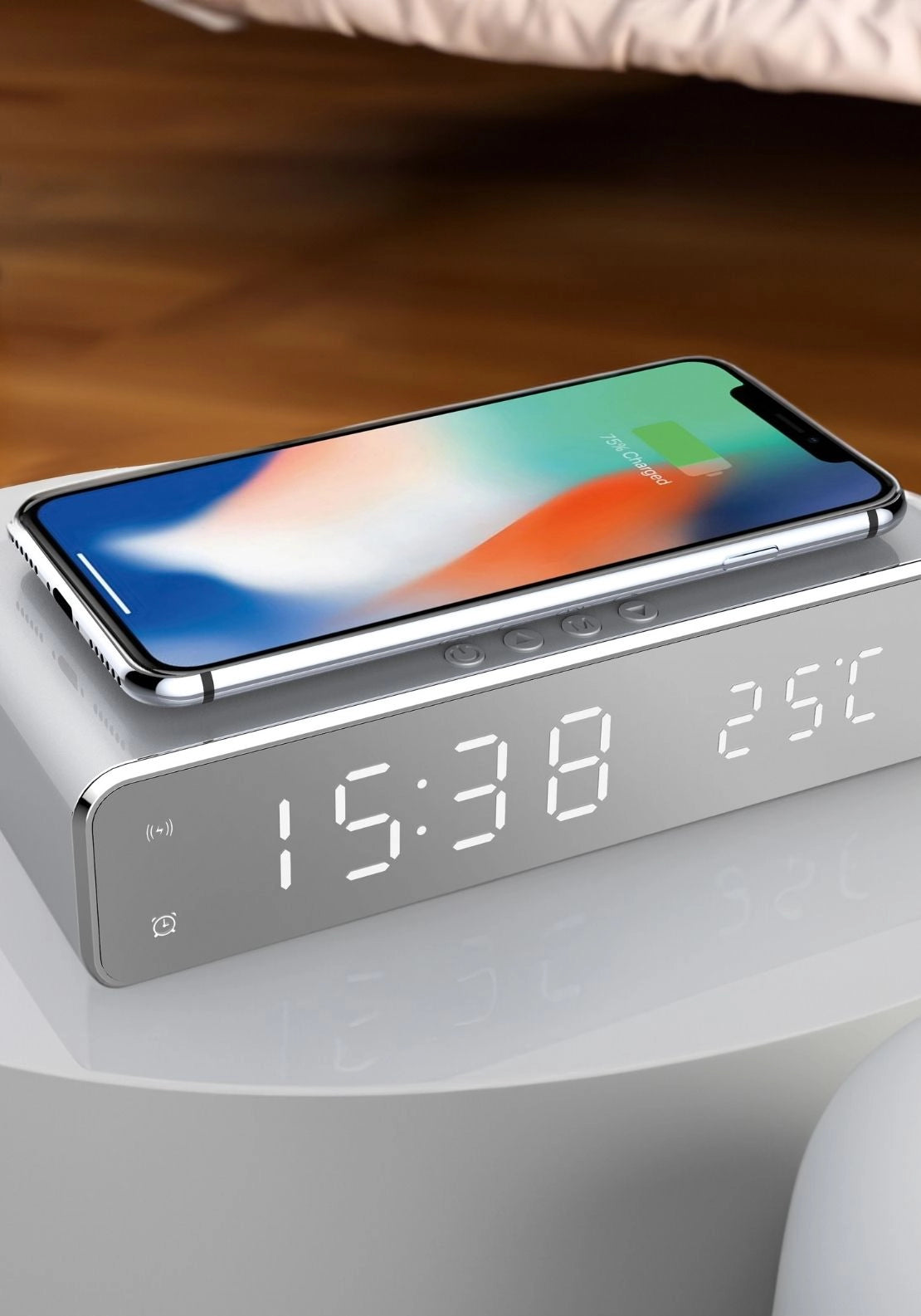 LED Wireless Charging Alarm Clock - Multi