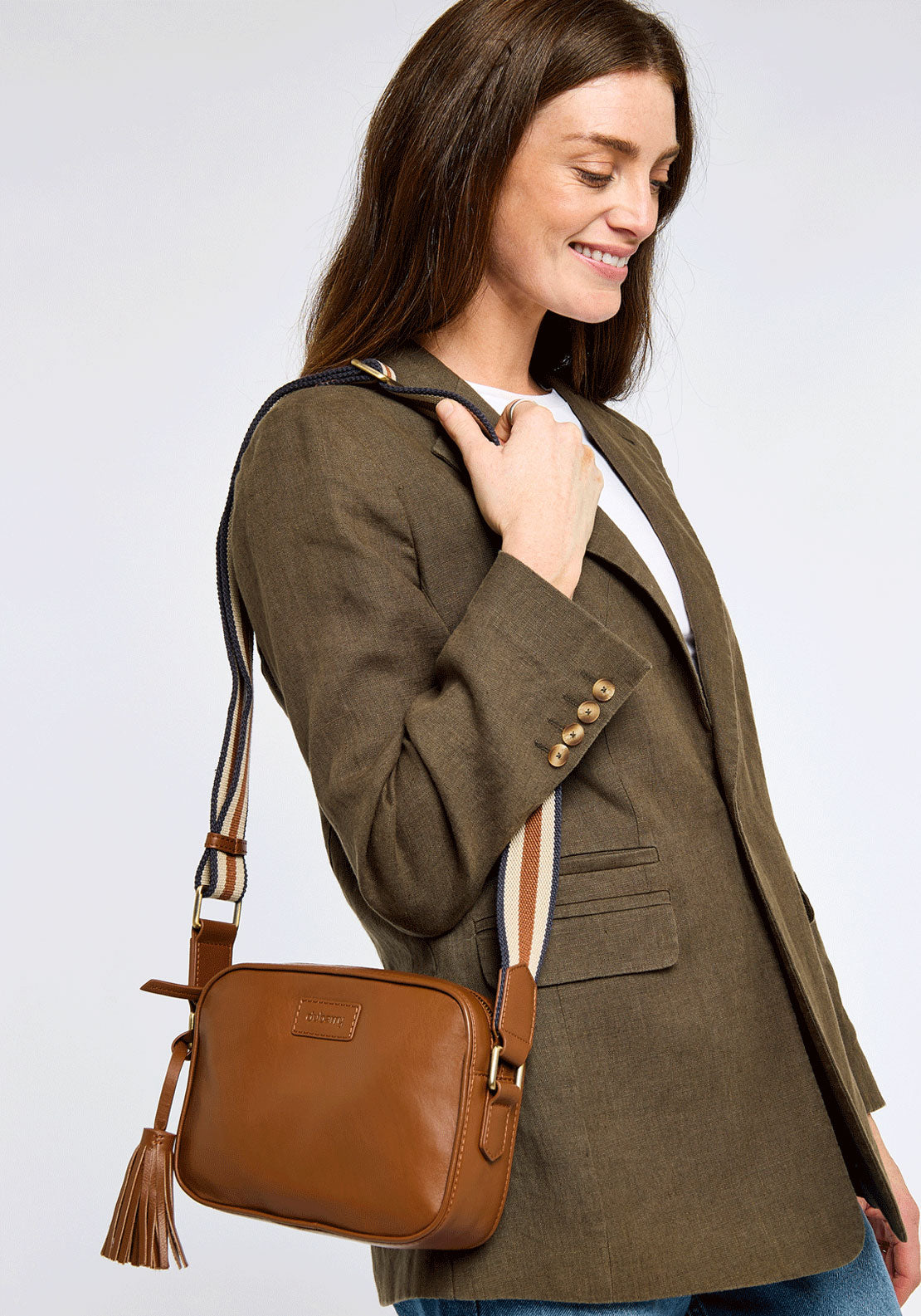 Dubarry Rostrevor Ladies Cross Body Bag - Cognac 6 Shaws Department Stores