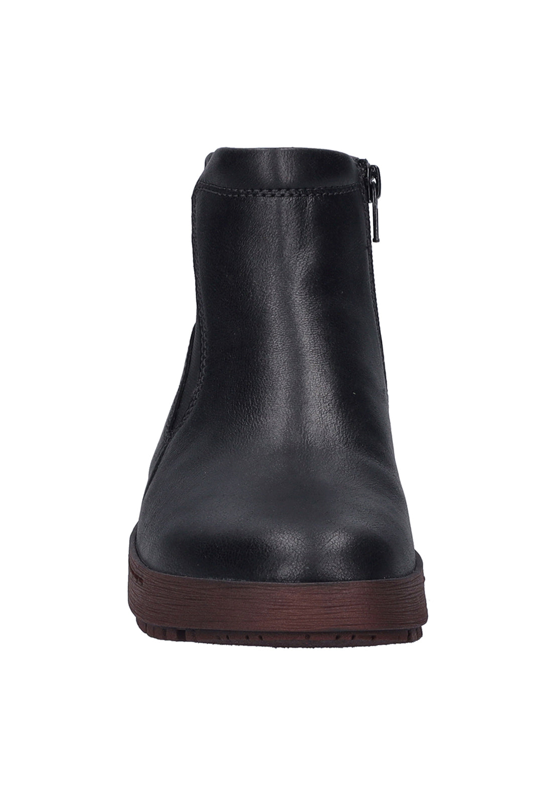 Josef Seibel Short 2 Tone Gusset Side Zip B - Black/plum 2 Shaws Department Stores