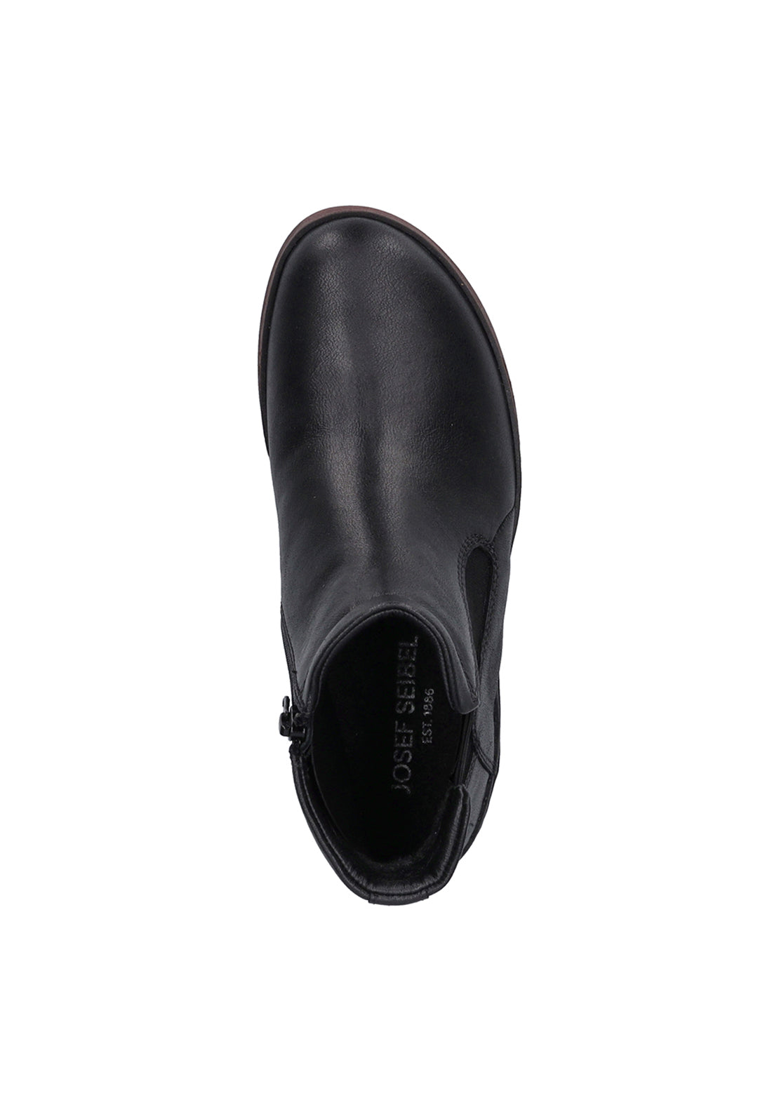 Josef Seibel Short 2 Tone Gusset Side Zip B - Black/plum 4 Shaws Department Stores