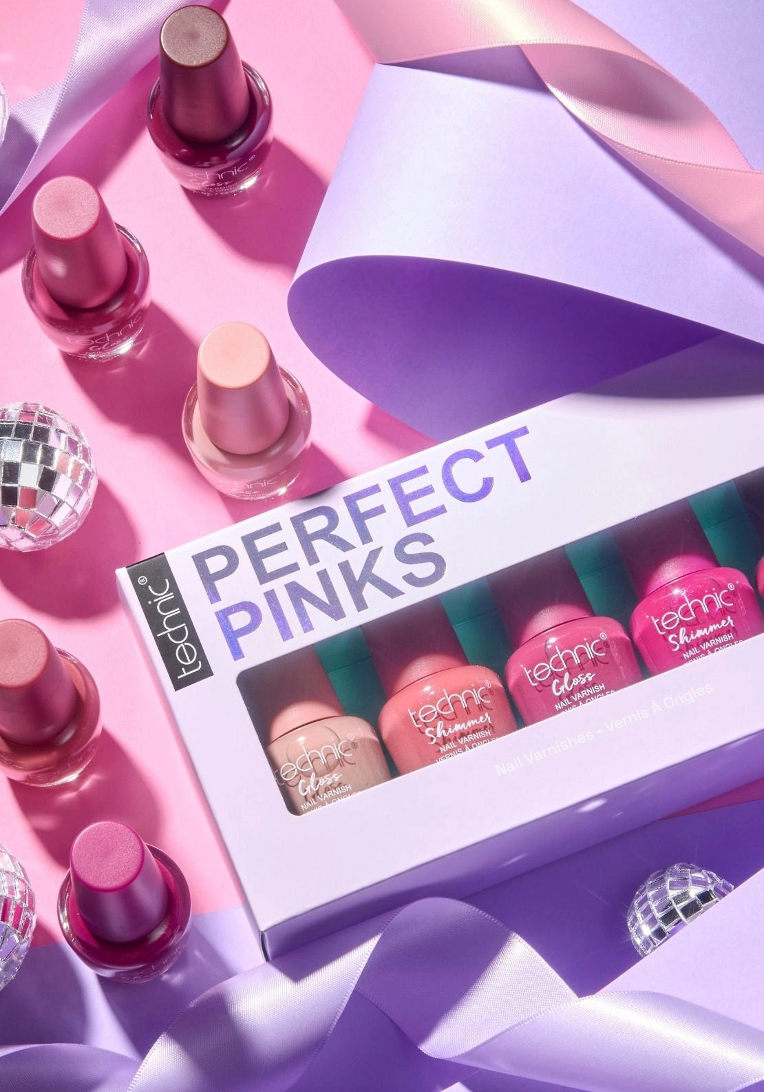 Perfect Pinks Nail Set - No Colour