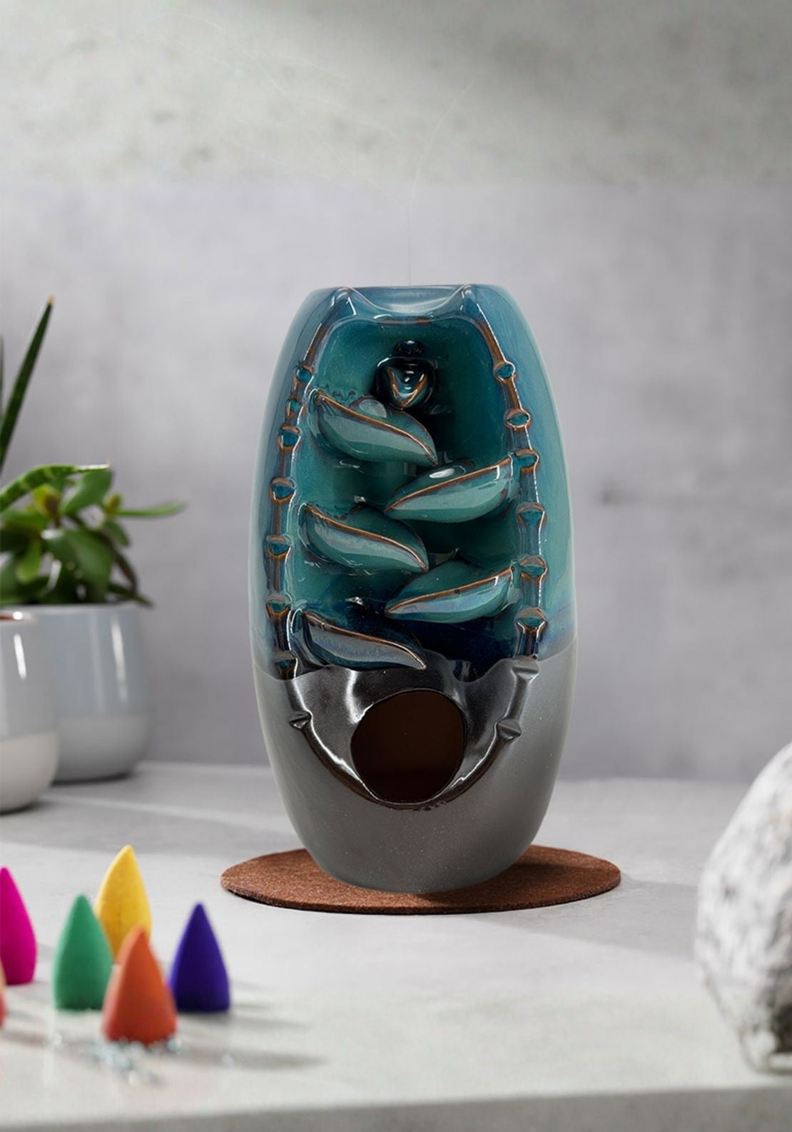 Cascading Smoke Incense Burner - Multi