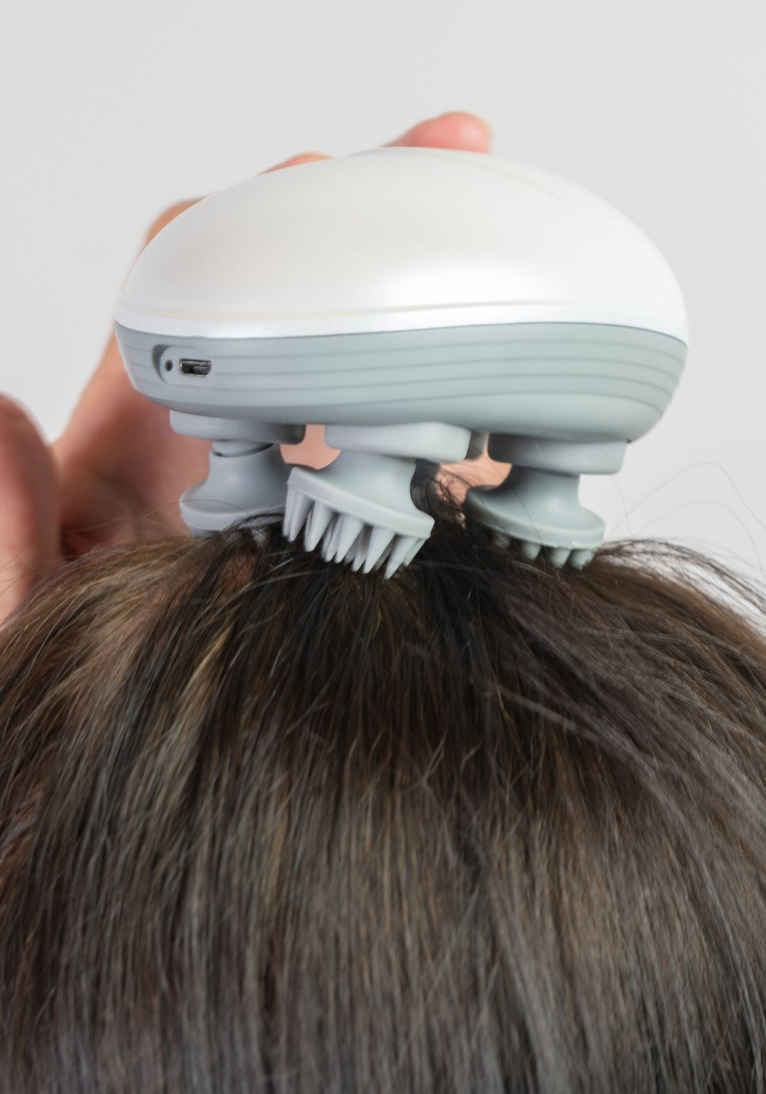 Rechargeable Head Massager - Grey