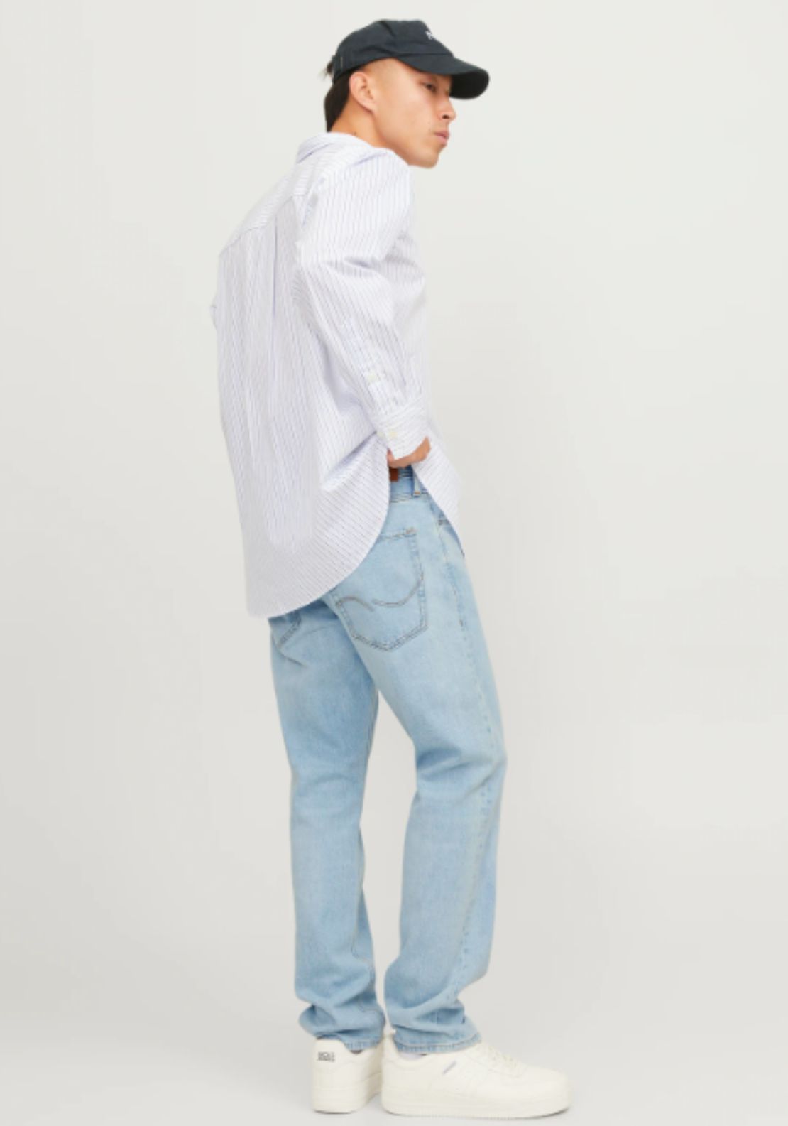 Jack &amp; Jones JJimike JJoriginal SBD 516 Noos Tapered Fit Jeans - Blue 2 Shaws Department Stores