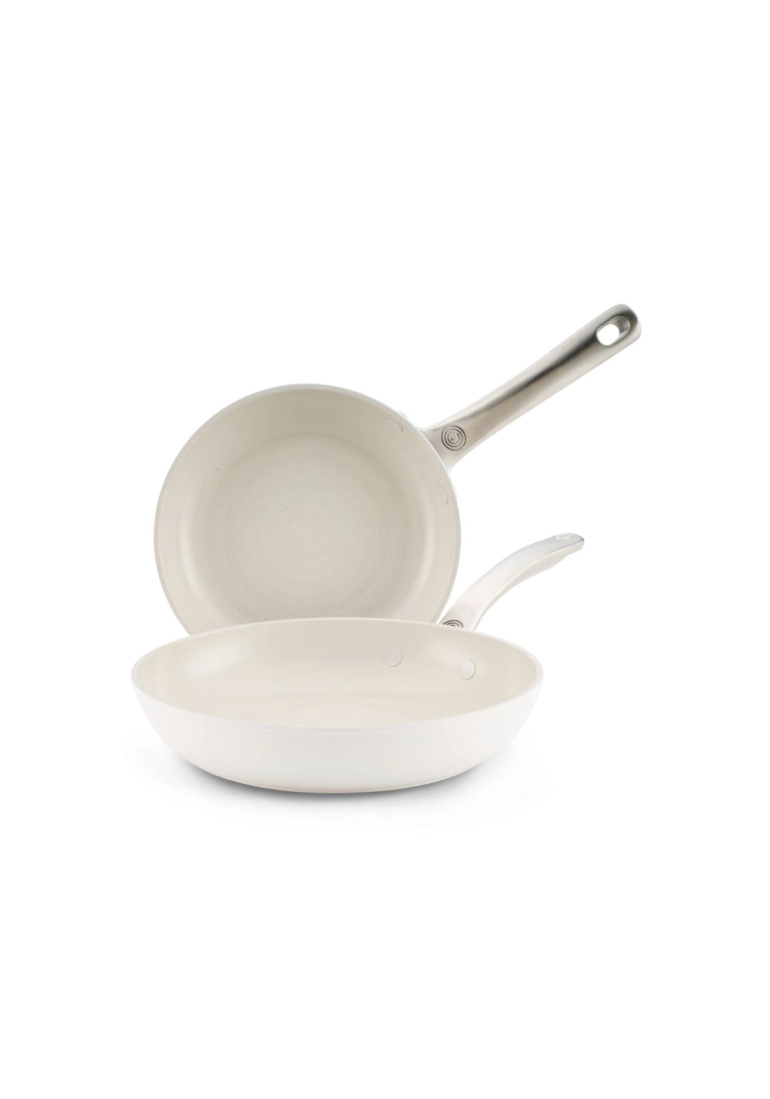 Halo With Laserdefense Frypan Twin Pack 20cm &amp; 25cm - White