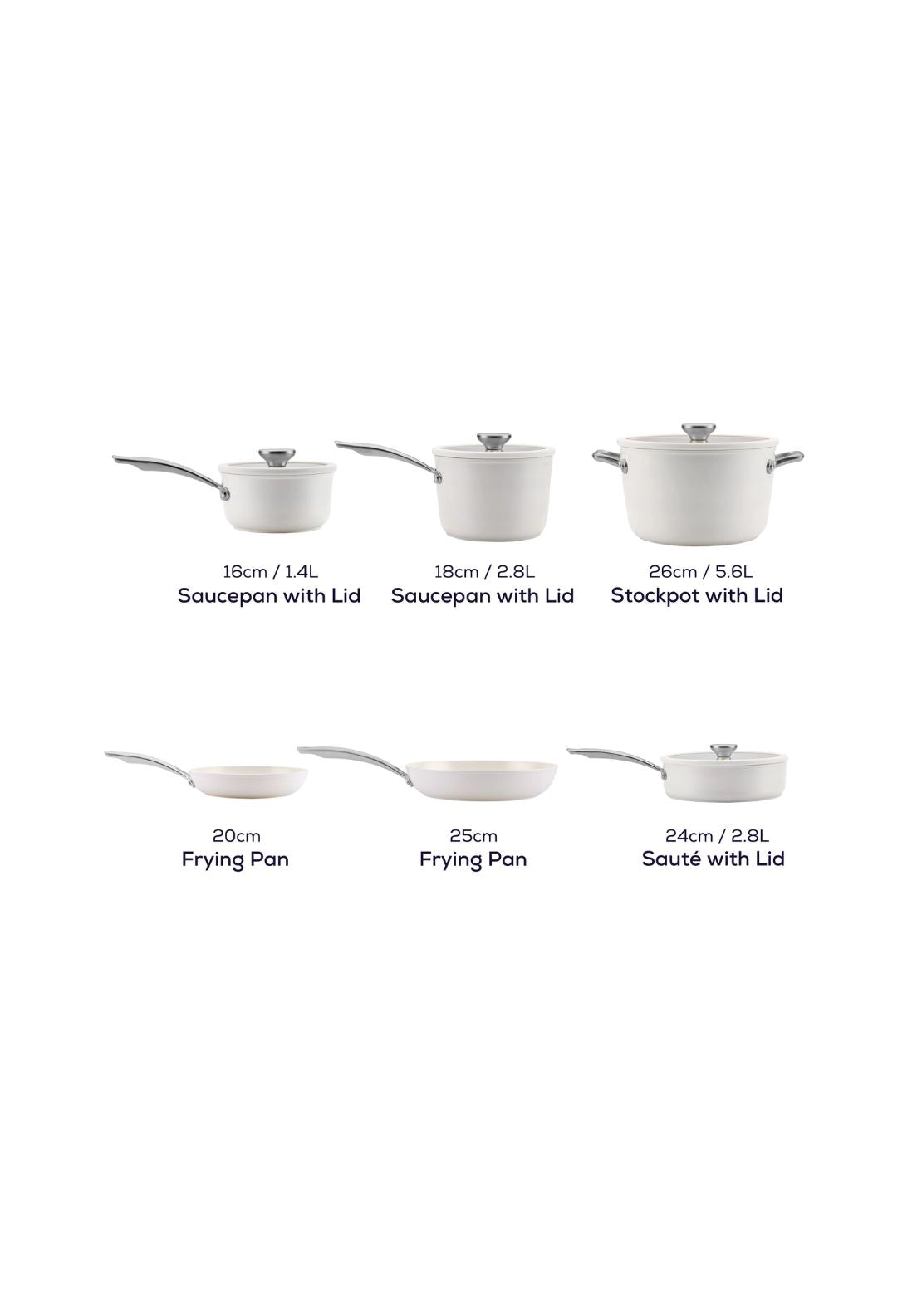 Halo With Laserdefense Cookware Set 10 Piece - White