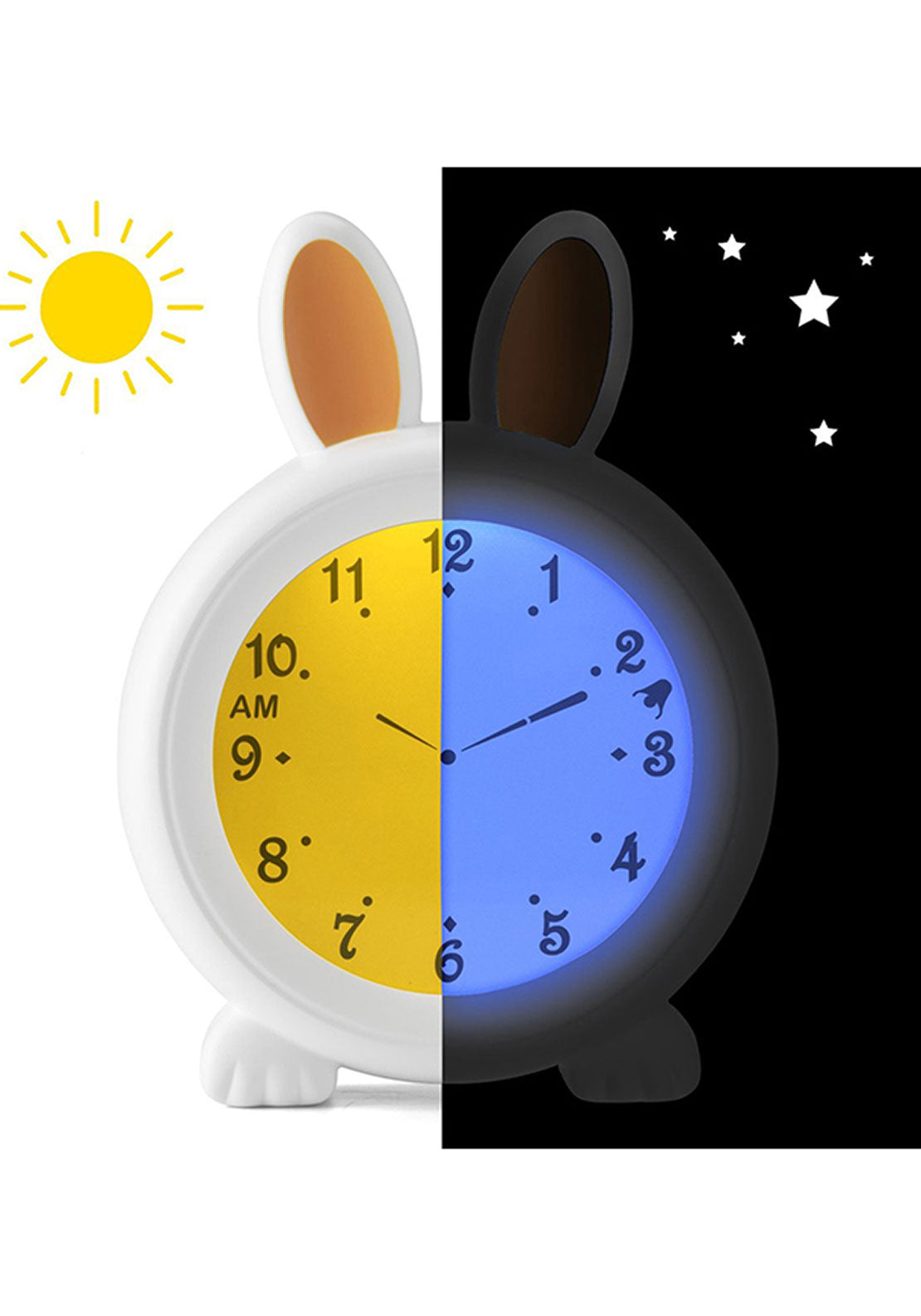 Alecto Bunny Sleep Training Nightlight &amp; Alarm Clock | Bc100 1 Shaws Department Stores