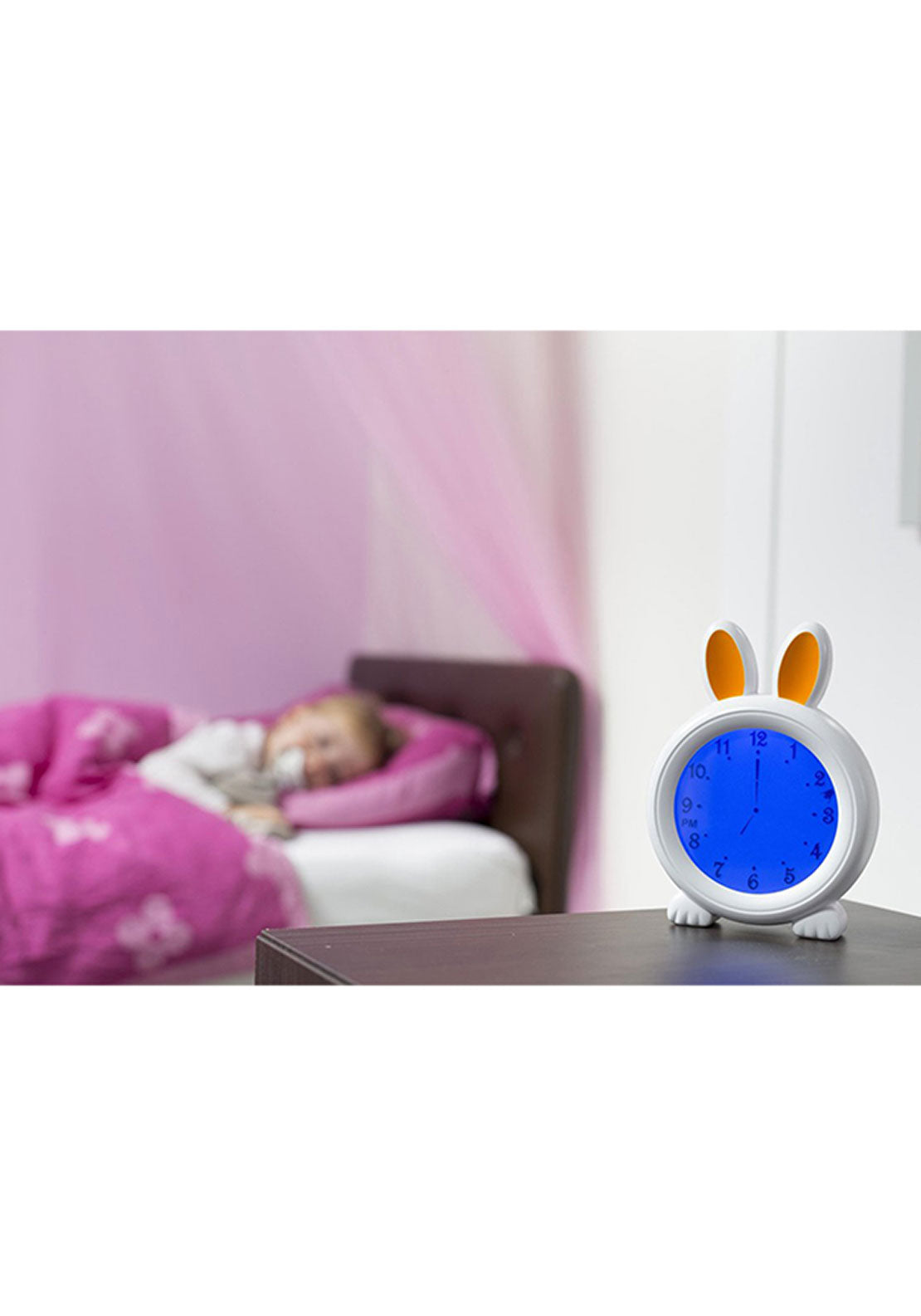 Alecto Bunny Sleep Training Nightlight &amp; Alarm Clock | Bc100 7 Shaws Department Stores