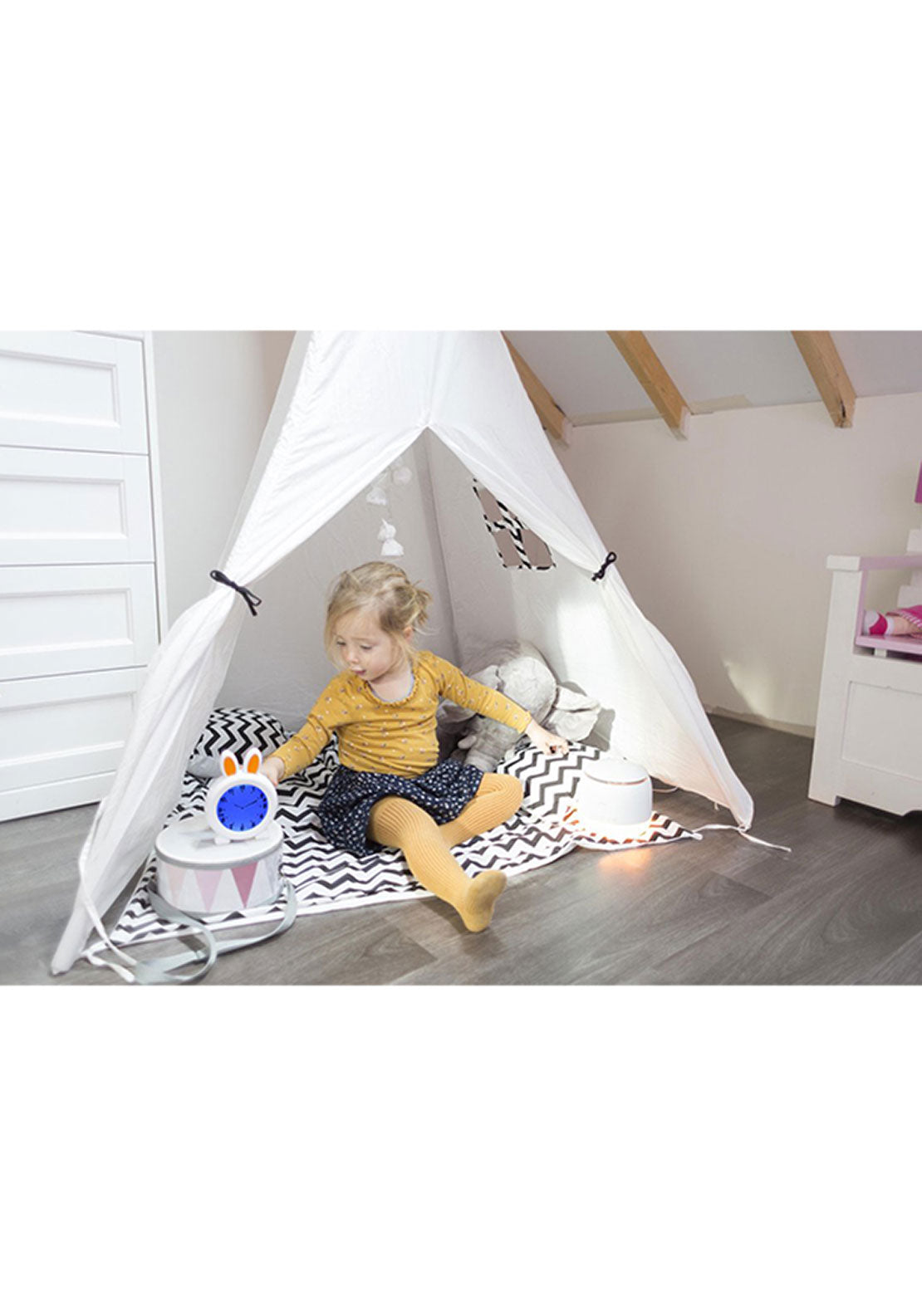 Alecto Bunny Sleep Training Nightlight &amp; Alarm Clock | Bc100 6 Shaws Department Stores