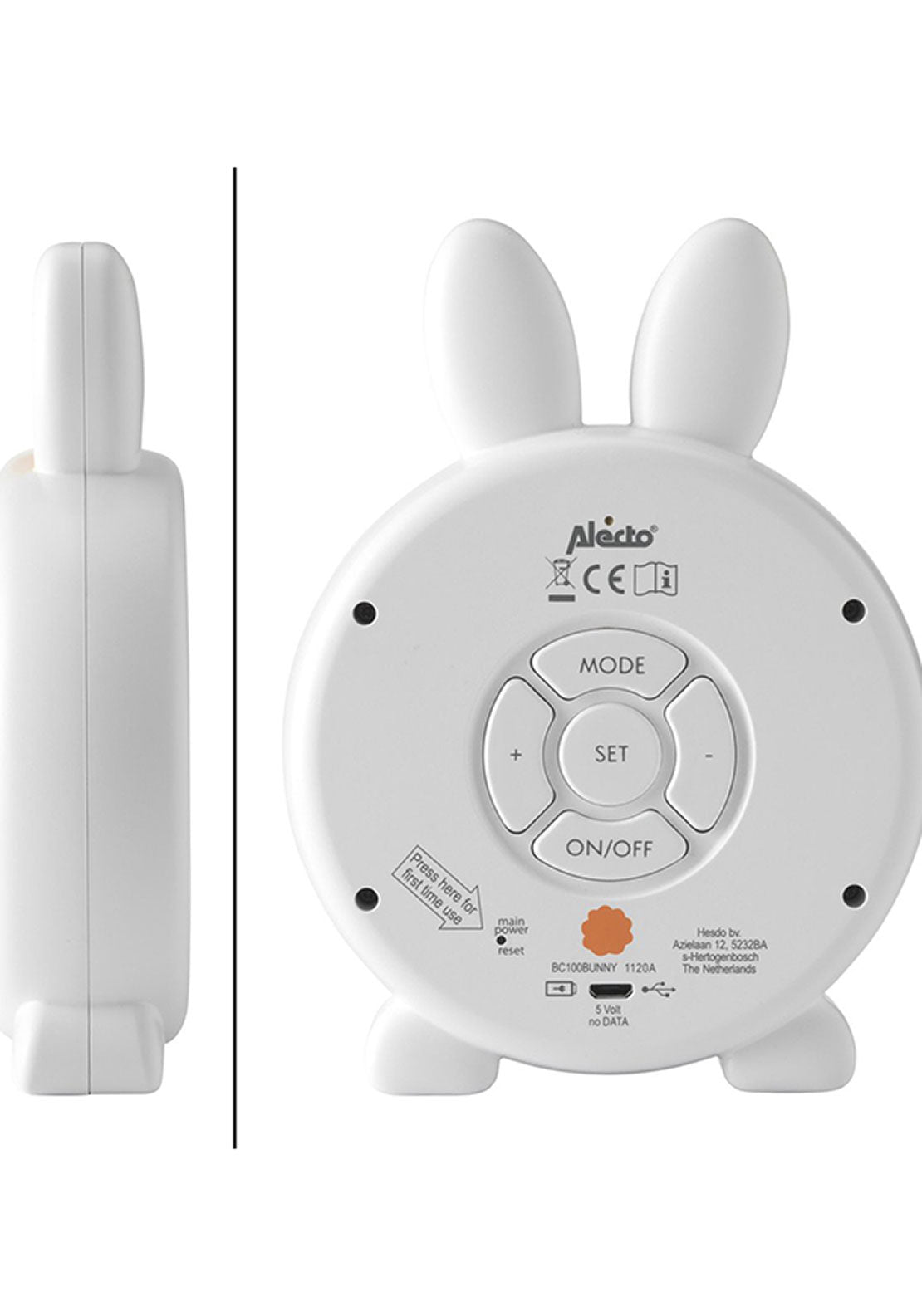 Alecto Bunny Sleep Training Nightlight &amp; Alarm Clock | Bc100 4 Shaws Department Stores