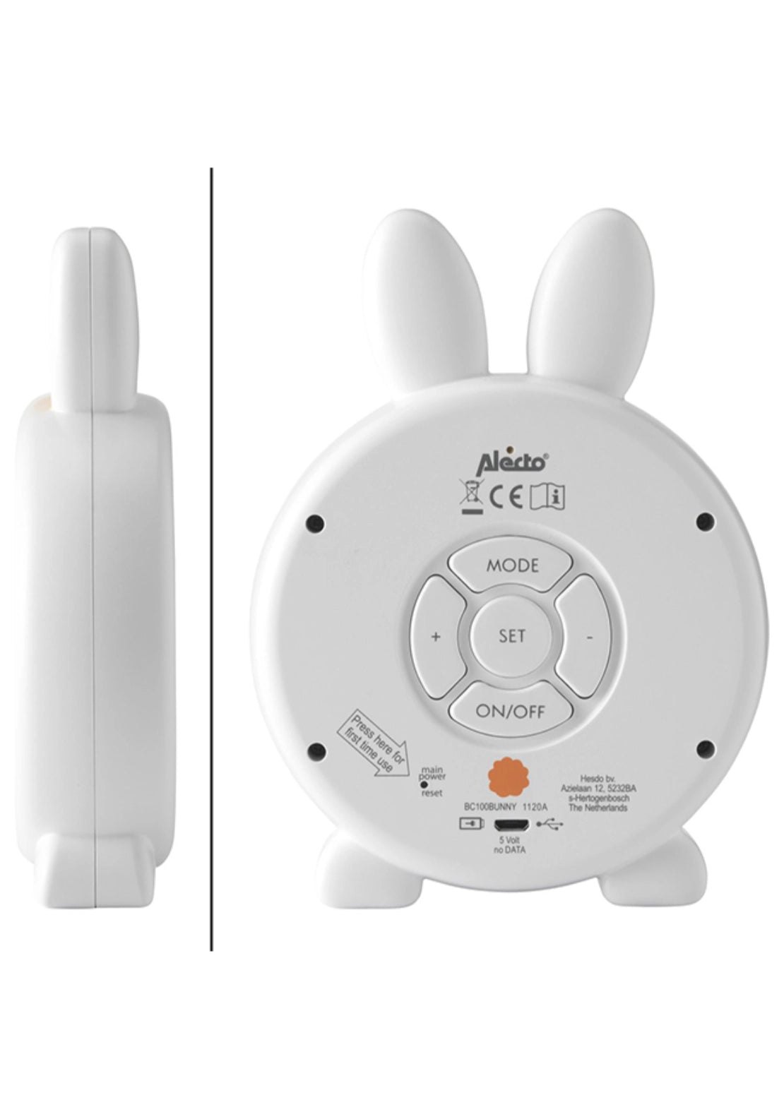 Alecto Bunny Sleep Training Nightlight &amp; Alarm Clock | Bc100 7 Shaws Department Stores