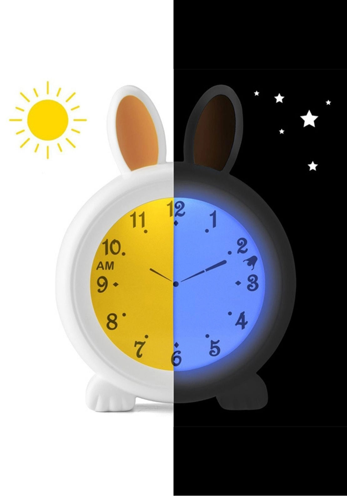 Alecto Bunny Sleep Training Nightlight &amp; Alarm Clock | Bc100 5 Shaws Department Stores