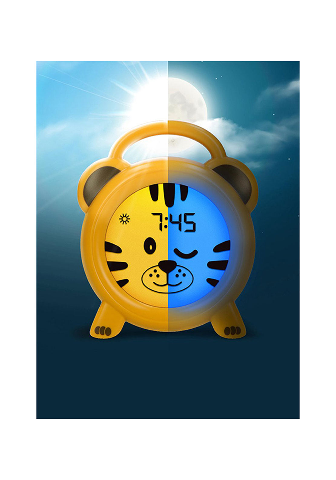 Alecto Tiger Sleep Training Night Light &amp; Alarm Clock 4 Shaws Department Stores