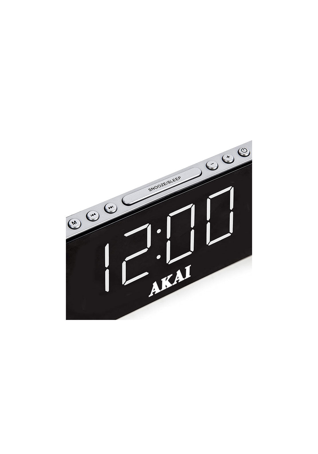 Akai Am/Fm Alarm Clock Radio | A61019 - Black 5 Shaws Department Stores