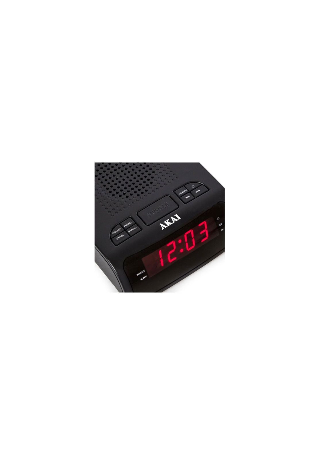 Akai Am/Fm Alarm Clock Radio With Led Display | A61020 - Black 3 Shaws Department Stores