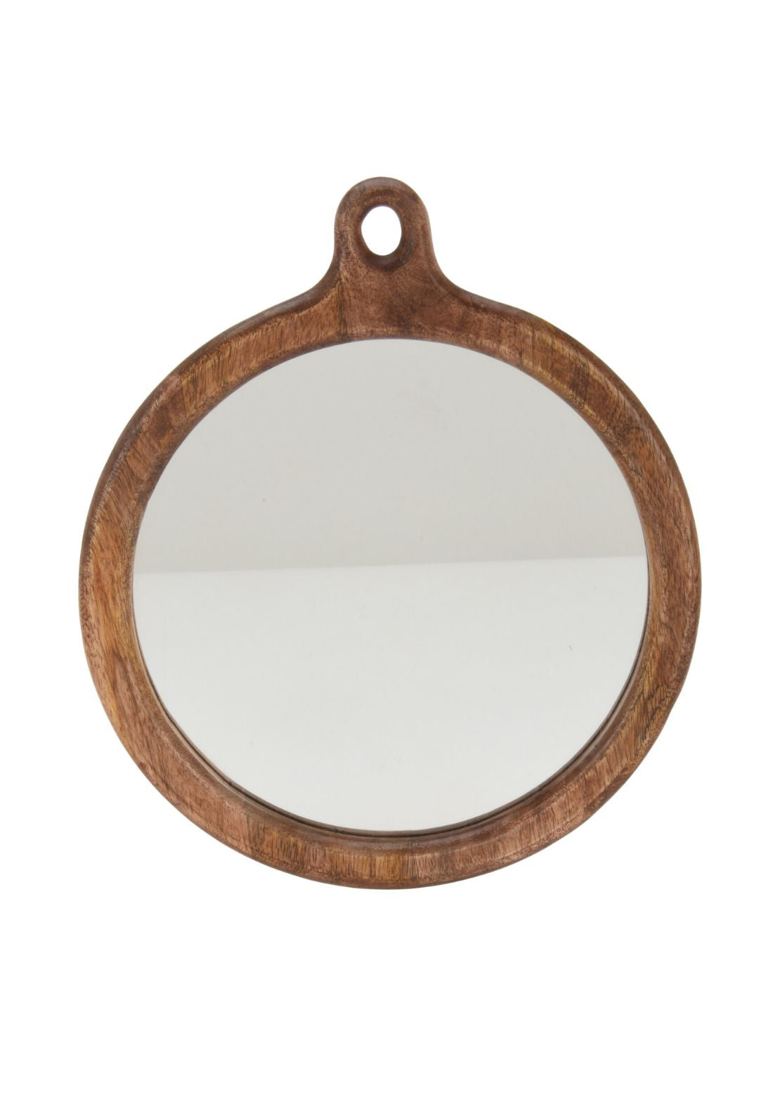 The Home Collection Round Walnut Finish Mirror 30Cm 1 Shaws Department Stores