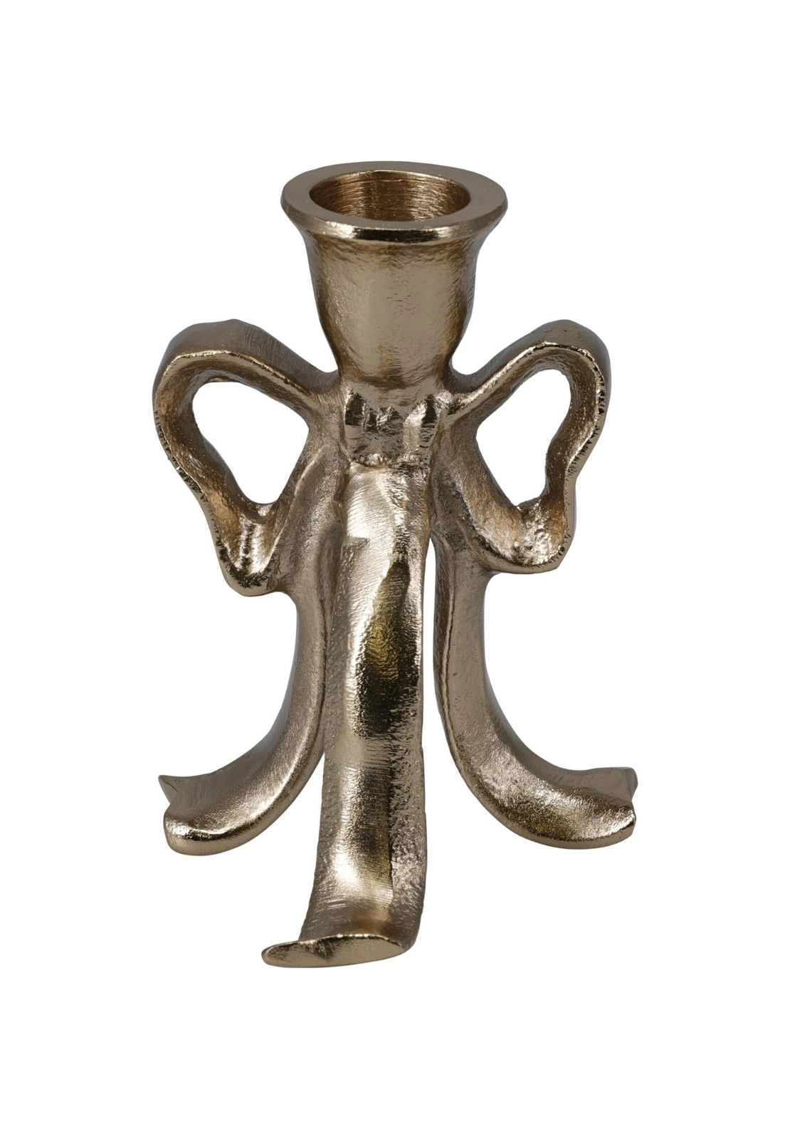 Bow Candle Holder - Gold