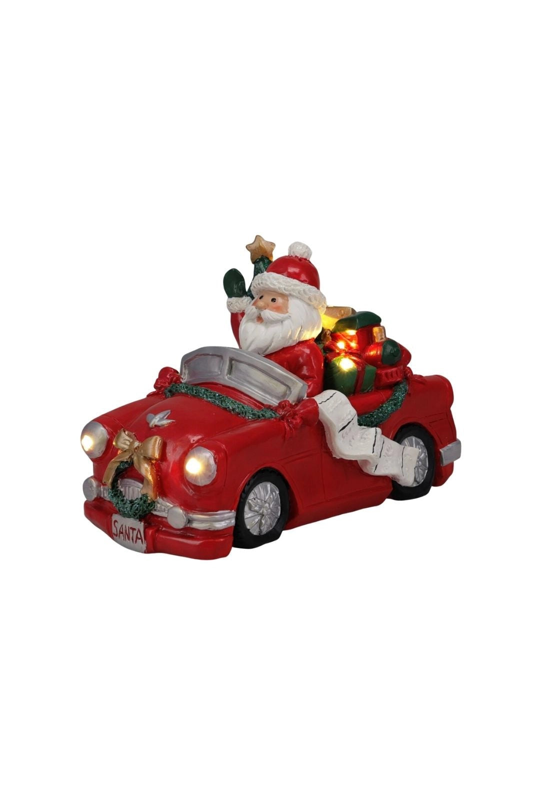 LED Santa In A Car - Multi