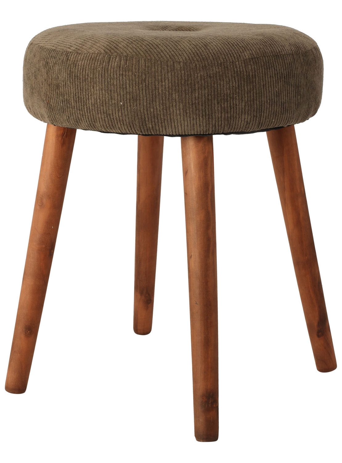 The Home Collection Corduroy Stool - Green 1 Shaws Department Stores