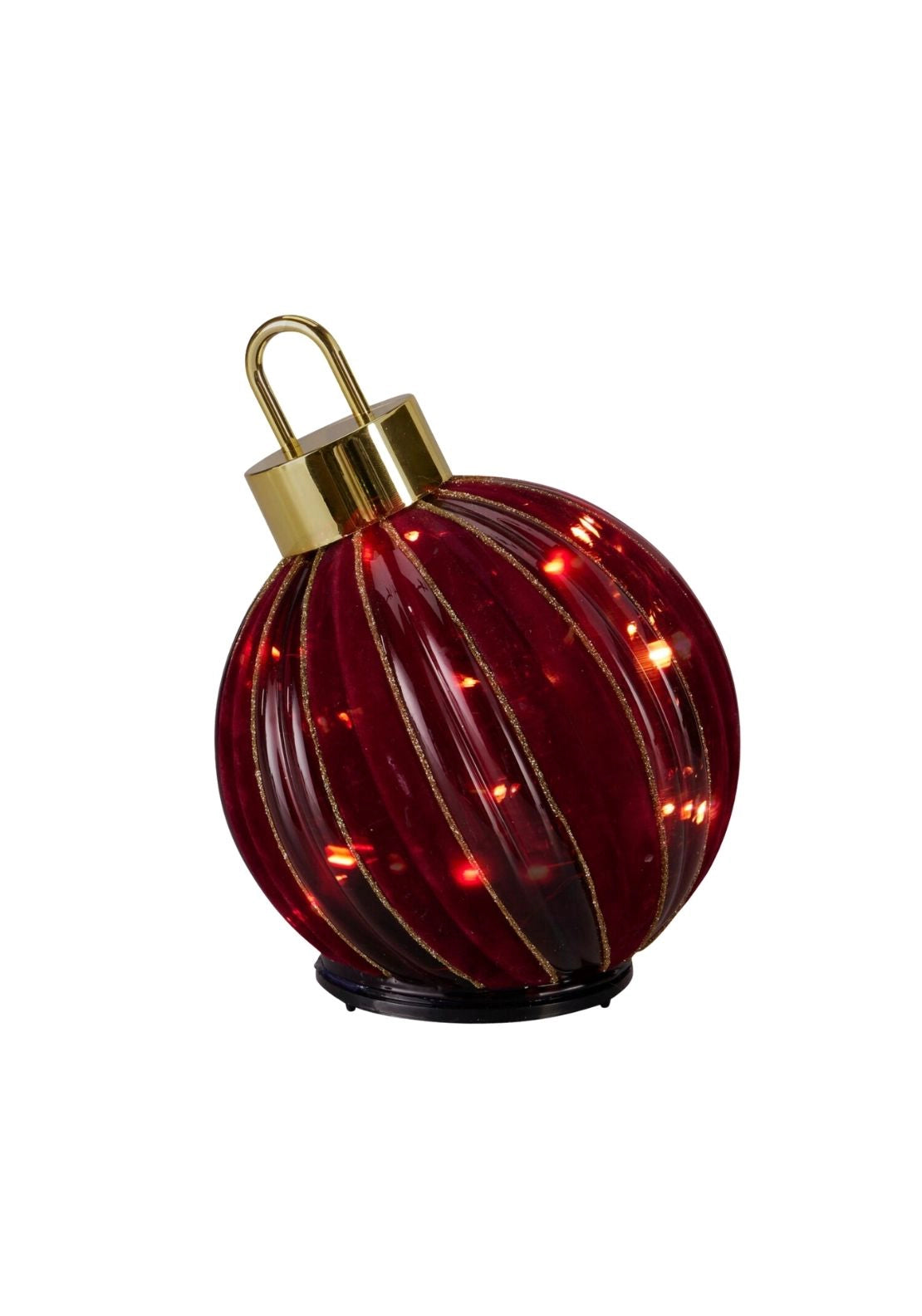 LED Twinkle Christmas Ball - Wine