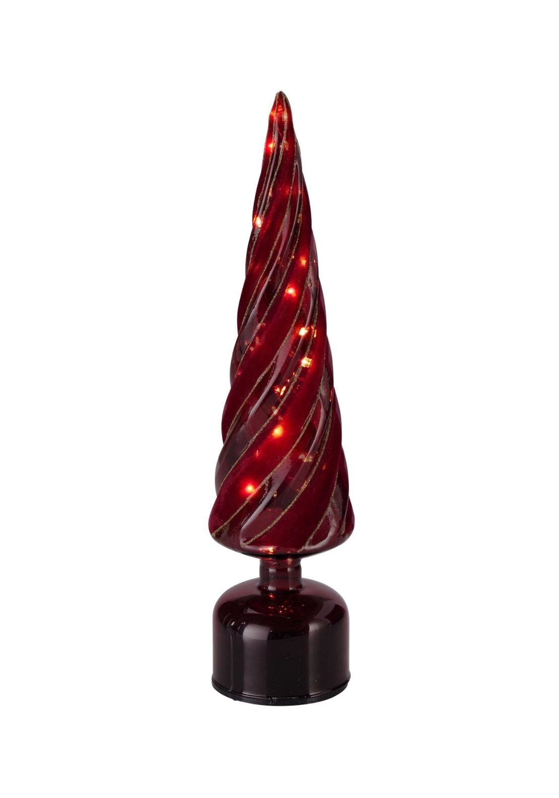LED Twinkle Glass Tree - Wine