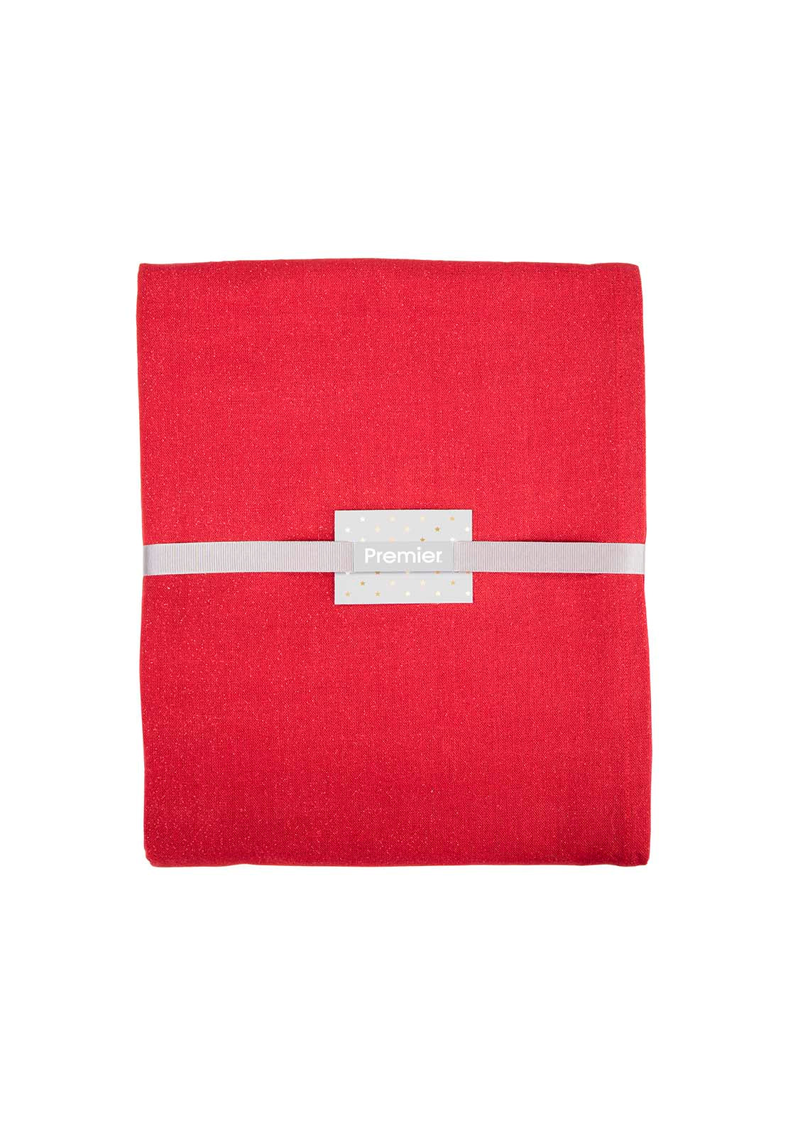 The Home Christmas Red Glittered Tablecloth 2 Shaws Department Stores