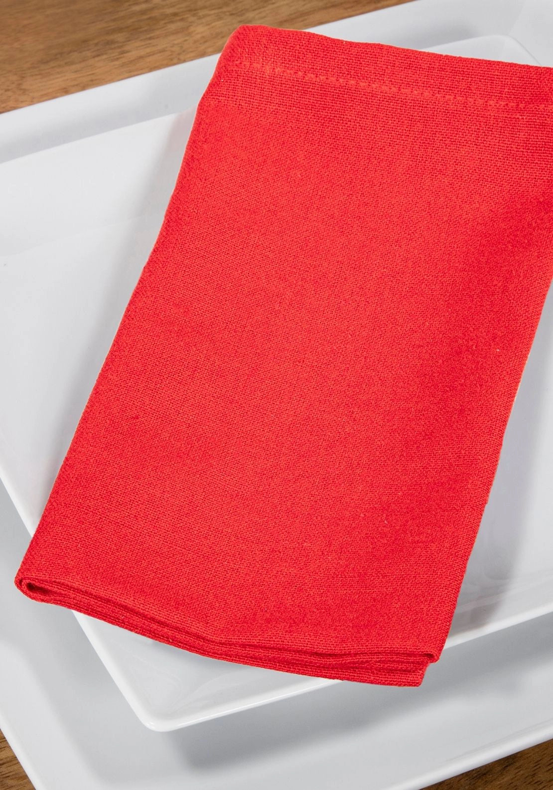 Set Of 4 RecycLED Napkins - Red