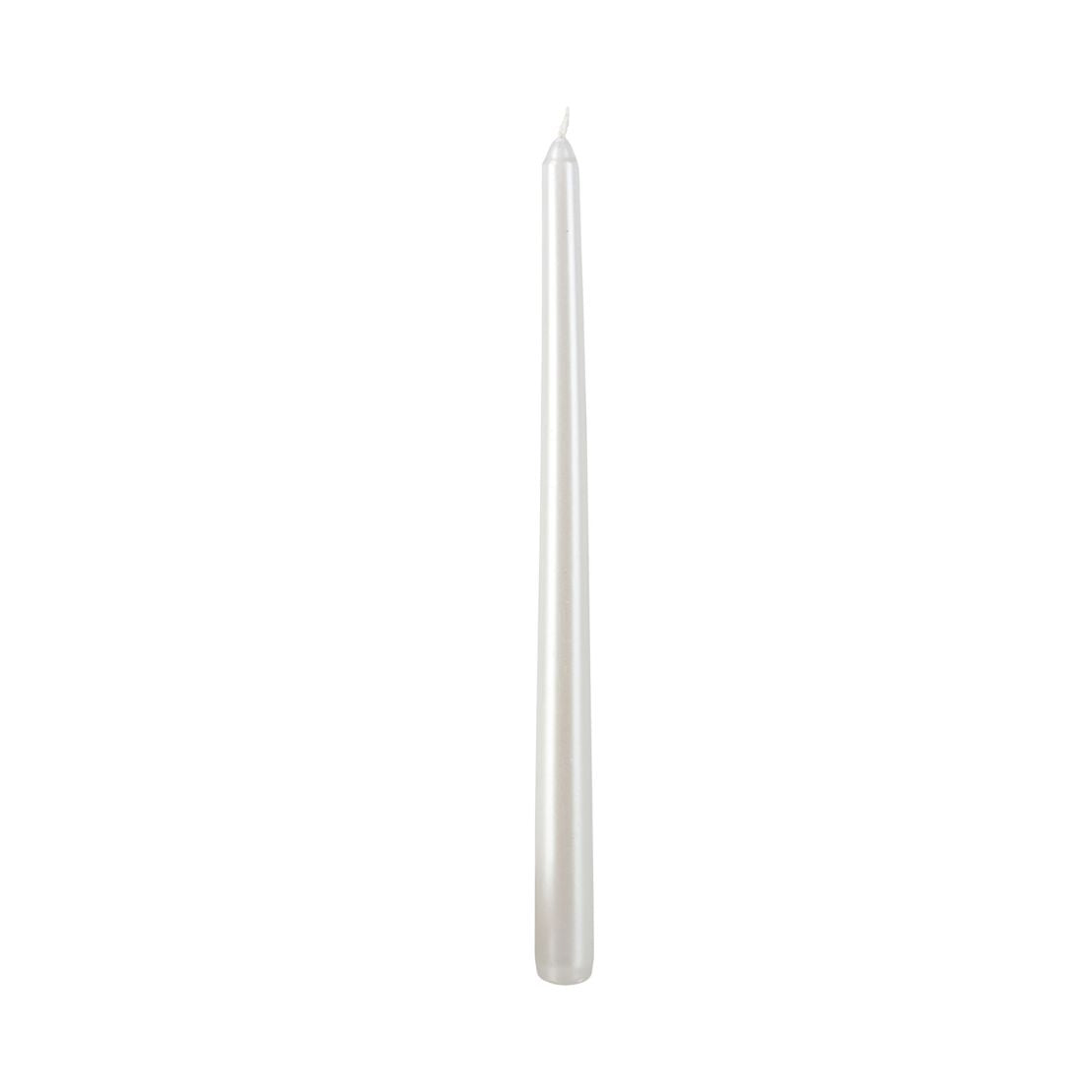 4 Piece White Dinner Candles