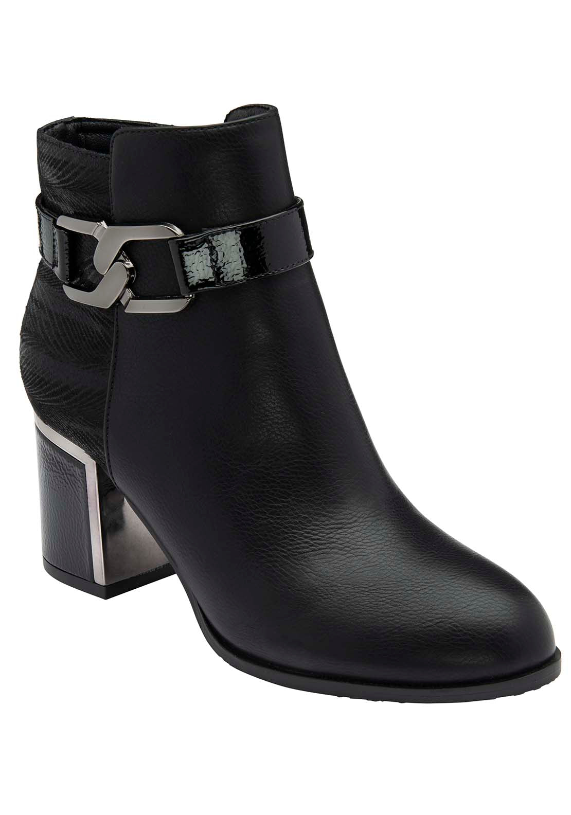 Lotus Adelaide Ladies Ankle Boot - Black 2 Shaws Department Stores