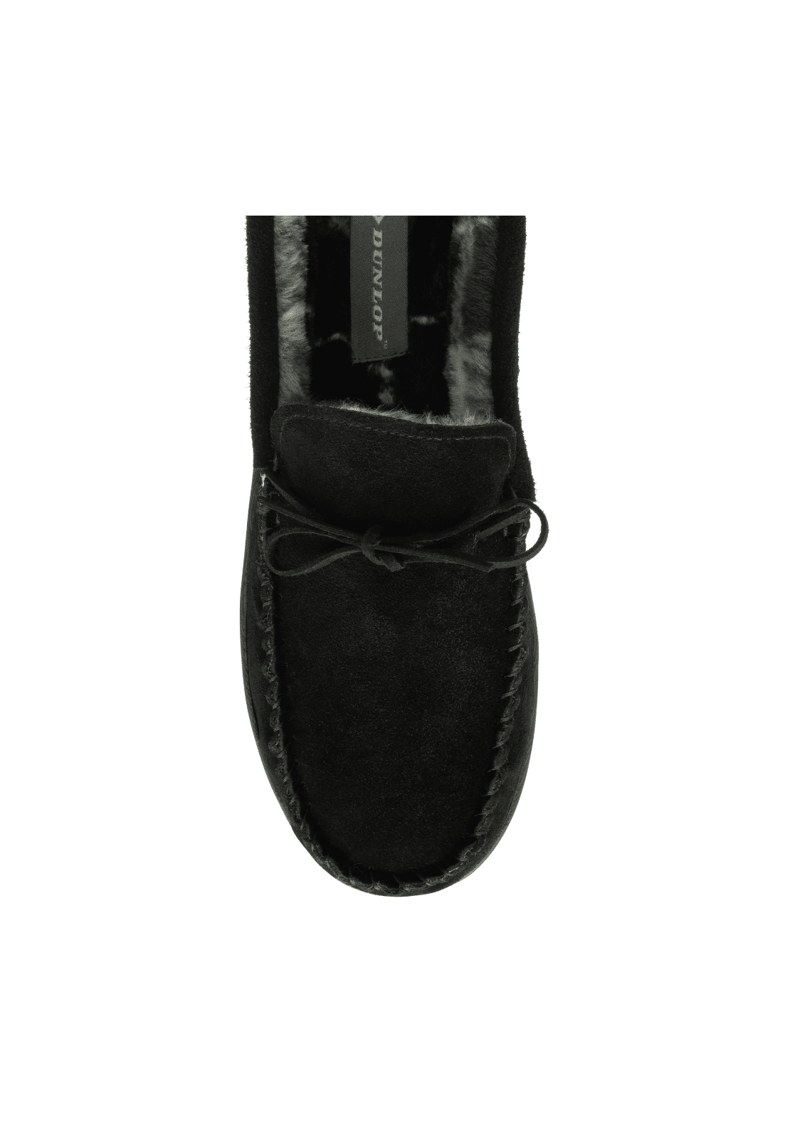 Dunlop Adrian grey slipper - Black 4 Shaws Department Stores