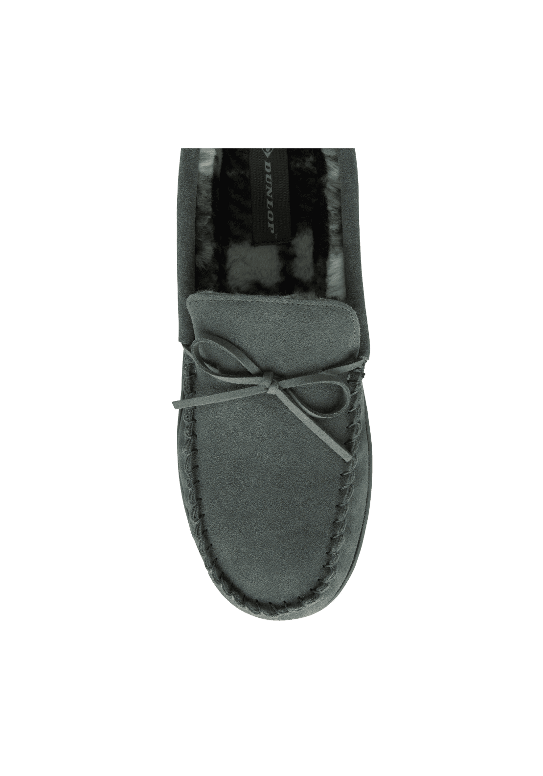 Dunlop Adrian grey slipper - Grey 3 Shaws Department Stores